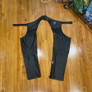 Black Leather Chaps Motorcycle kink San Diego leather company